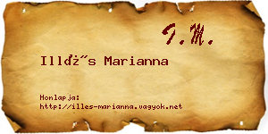 Illés Marianna névjegykártya